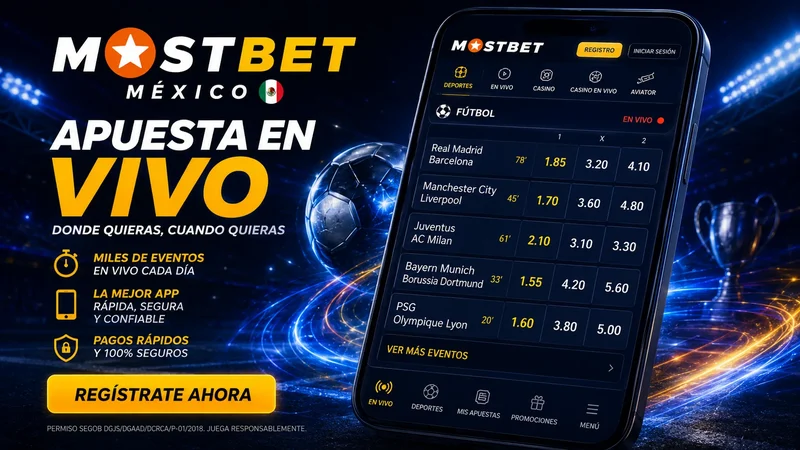 App de Mostbet con apuestas deportivas en México