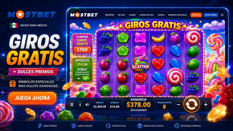 Slot Sweet Bonanza con giros gratis en Mostbet